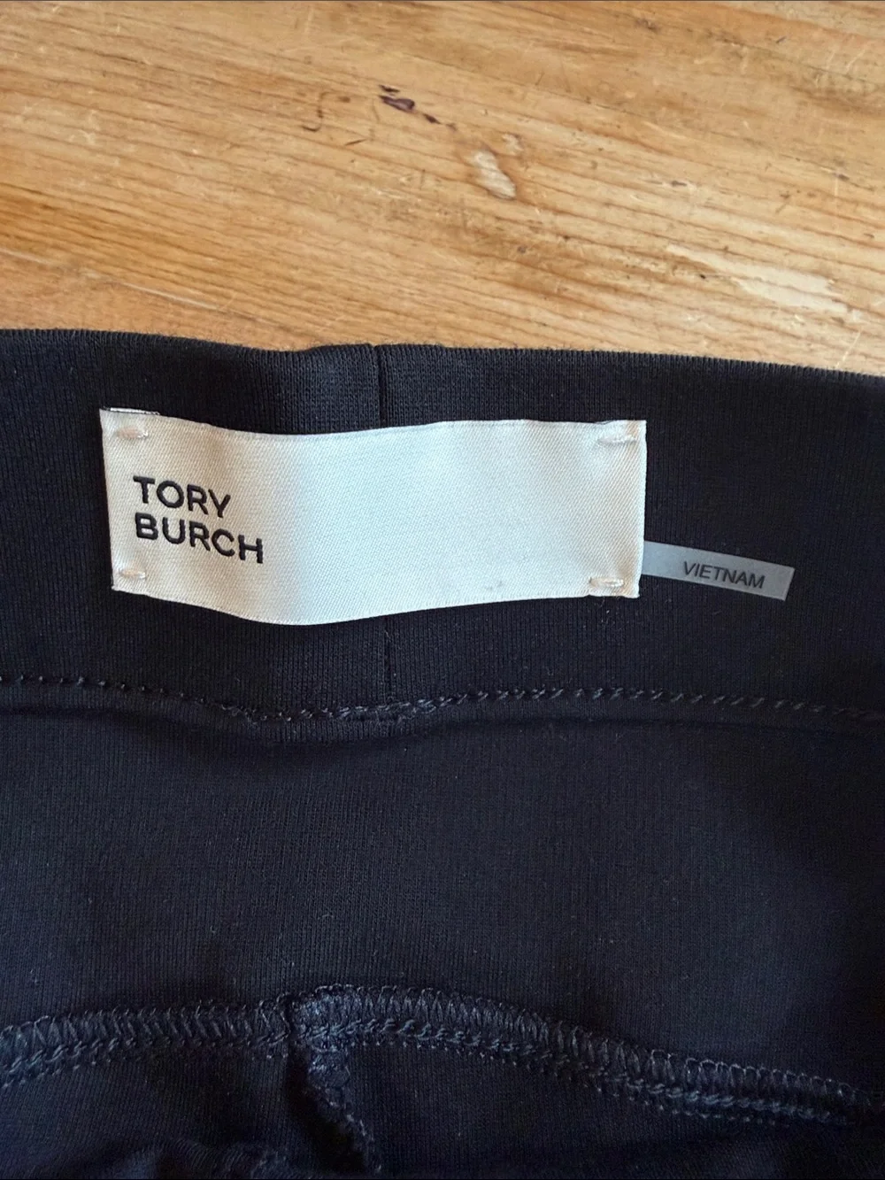 Tory Burch Black womens Dress Pants - Straight Leg with middle seam in front